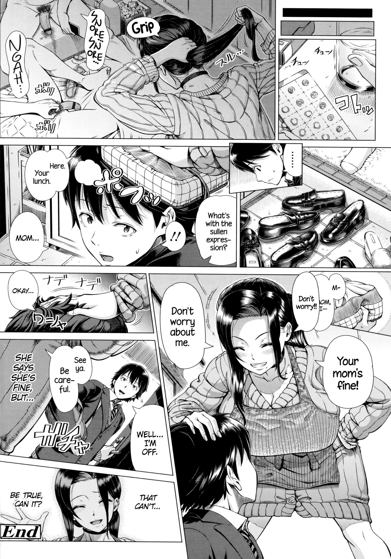 Hentai Manga Comic-First Time With Someone Else's Wife-Read-161